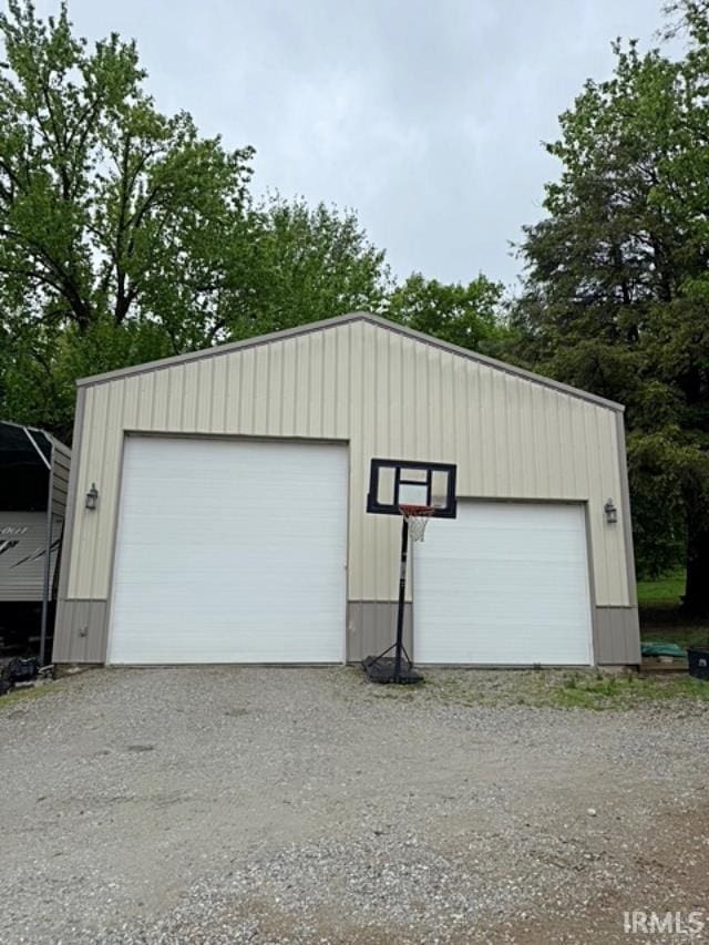 110 W Elnora St, Odon, IN 47562 - view of detached garage