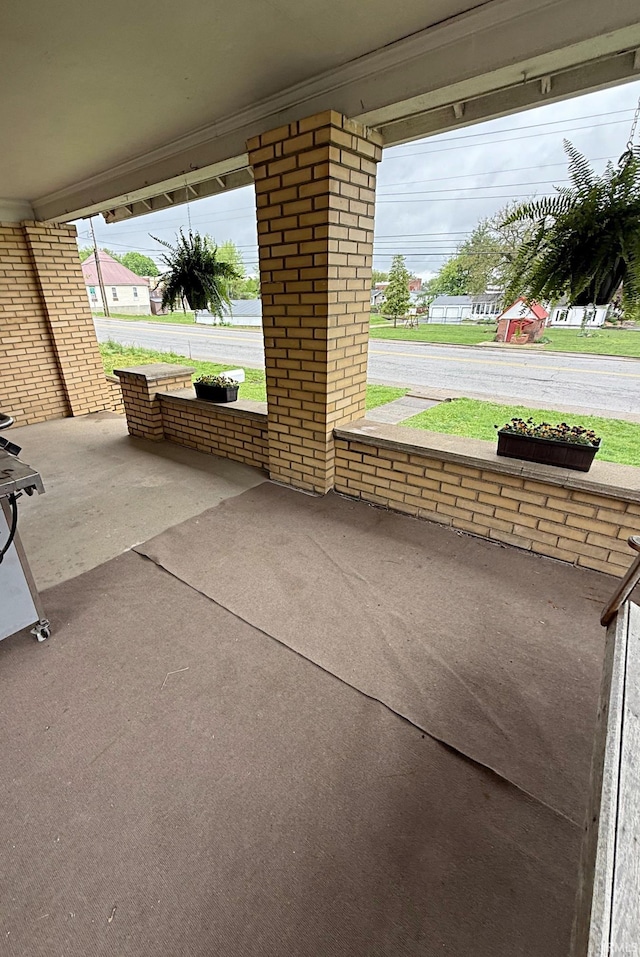 110 W Elnora St, Odon, IN 47562 - view of patio / terrace with covered porch