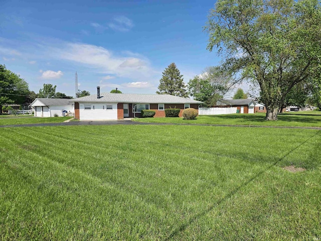 4980 W 200 N, Kokomo, IN 46901 - ranch-style home featuring a front lawn and asphalt driveway