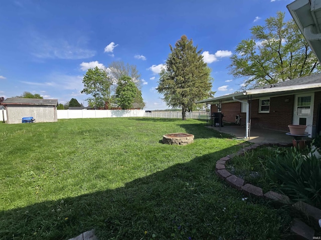 4980 W 200 N, Kokomo, IN 46901 - view of yard with an outdoor fire pit and a patio area