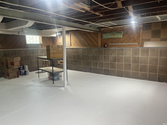 2515 Hubertus Ave, Fort Wayne, IN 46805 - below grade area with wooden walls