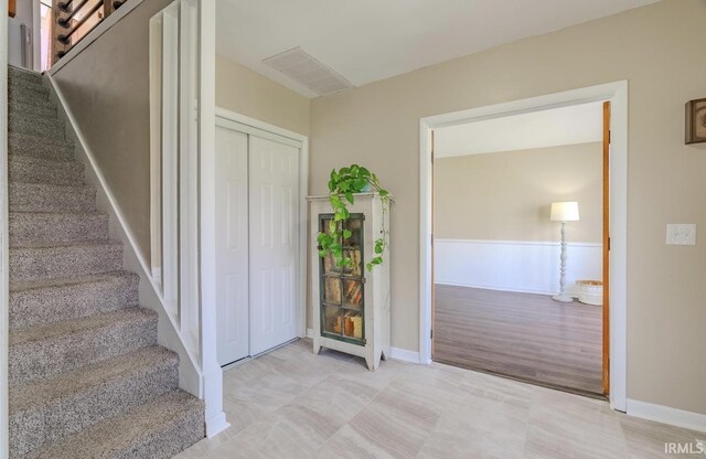 7325 E State Road 218, Lafontaine, IN 46940 - stairway featuring baseboards