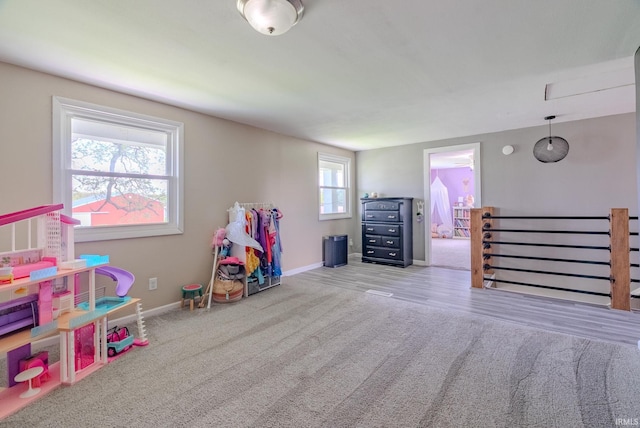 7325 E State Road 218, Lafontaine, IN 46940 - game room with baseboards and carpet floors