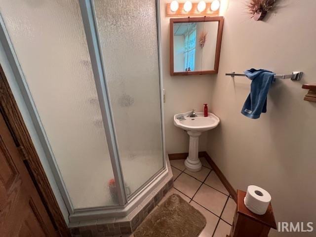 3800 S 175 W, Lafayette, IN 47909 - bathroom featuring a stall shower and tile patterned floors