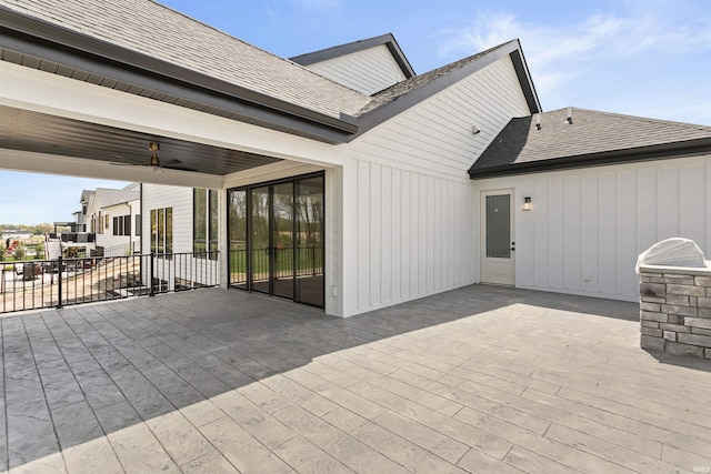 15171 Gossamer Trl, Granger, IN 46530 - view of patio featuring ceiling fan