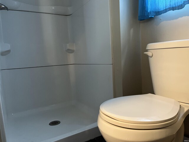 7374 W Upper Bensart Dr, Claypool, IN 46510 - bathroom featuring a shower stall and toilet