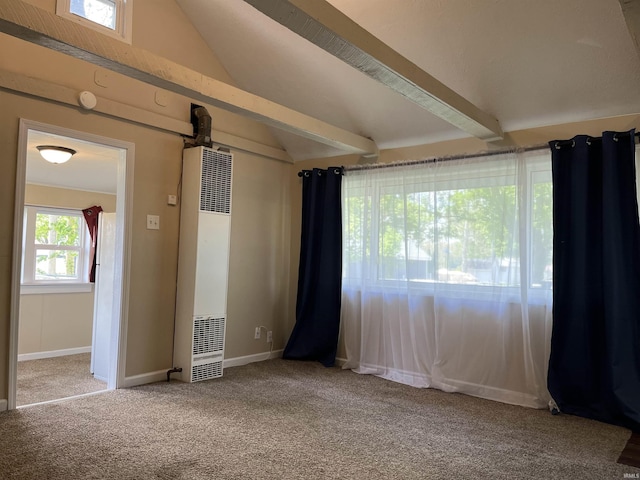 7374 W Upper Bensart Dr, Claypool, IN 46510 - carpeted empty room featuring a heating unit and baseboards