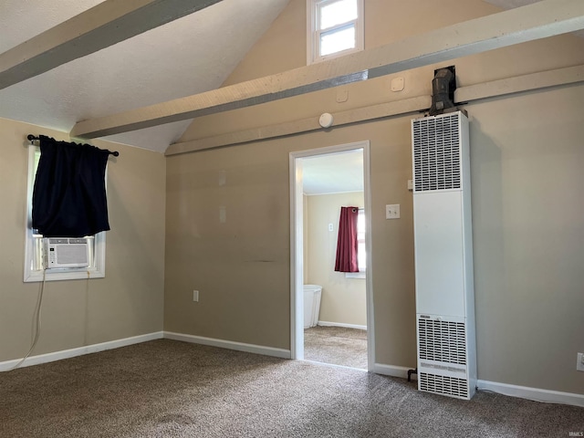 7374 W Upper Bensart Dr, Claypool, IN 46510 - bonus room with a heating unit, vaulted ceiling, carpet, cooling unit, and baseboards