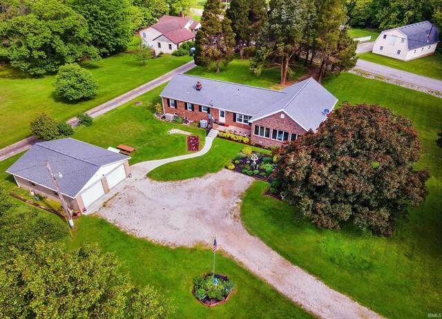 aerial view of property and surrounding area