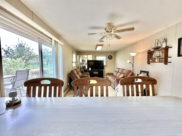 52 S 950 E, Greentown, IN 46936 - dining space with ceiling fan