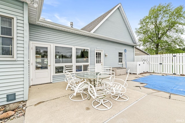 3700 Saint Andrews Pl, Elkhart, IN 46517 - view of patio / terrace featuring fence and a gate