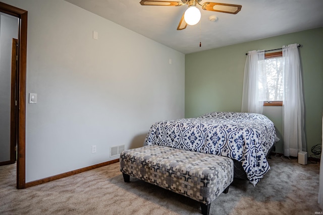 3029 Carroll Rd, Fort Wayne, IN 46818 - bedroom with carpet, baseboards, and ceiling fan