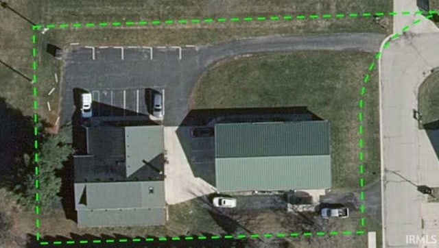 aerial view of property's location featuring property boundaries highlighted