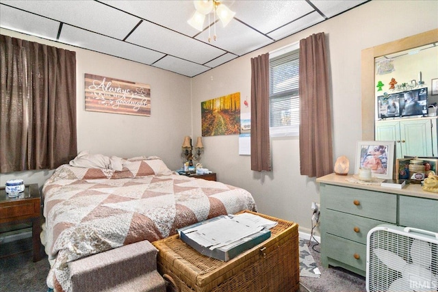 510 W Washington St, Oakland City, IN 47660 - bedroom featuring a paneled ceiling and carpet