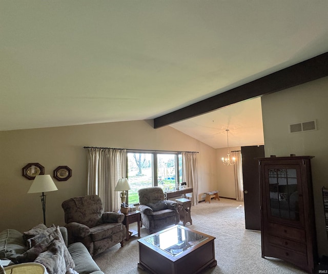 10059 Quince Rd, Plymouth, IN 46563 - living area with a chandelier and light carpet