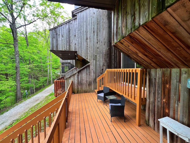view of wooden terrace