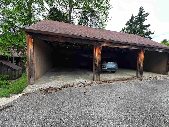 view of parking / parking lot