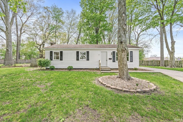 view of front of property with entry steps