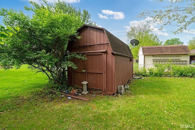 view of shed