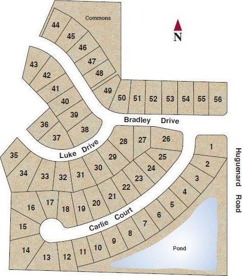 map of parcels
