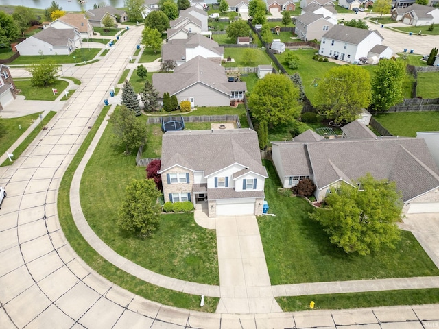 aerial view of residential area