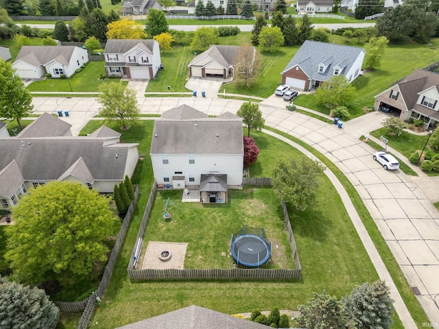 aerial perspective of suburban area