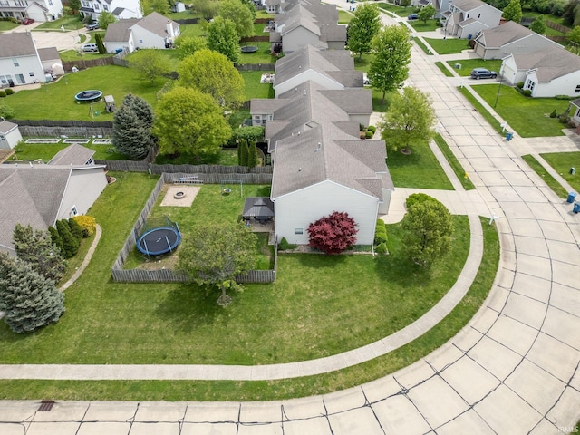 aerial perspective of suburban area