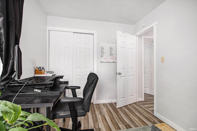 2017 Delaware St, Mishawaka, IN 46544 - office with wood finished floors and baseboards