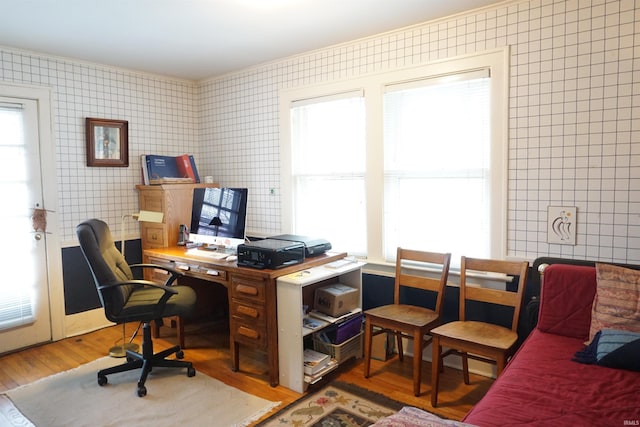 1208 Leeper Ave, South Bend, IN 46617 - office with wood finished floors