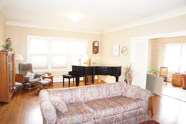 1208 Leeper Ave, South Bend, IN 46617 - bedroom featuring ornamental molding and wood finished floors