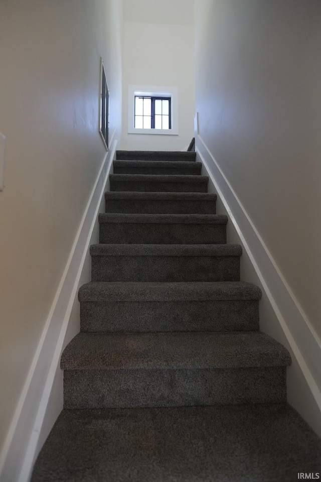 view of stairway