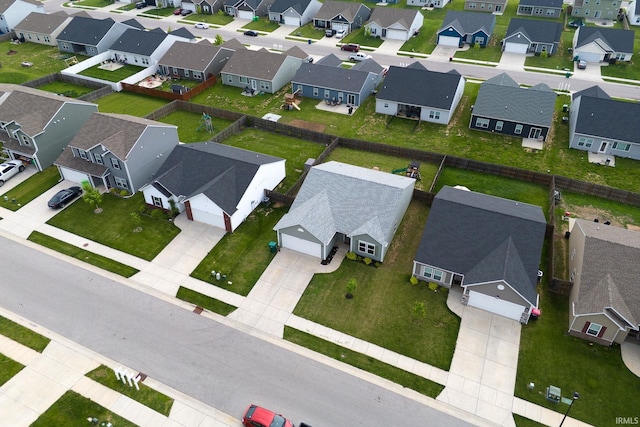 aerial perspective of suburban area