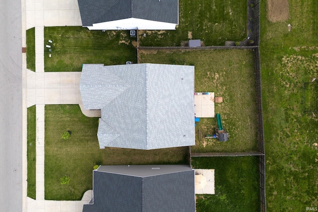 view from above of property