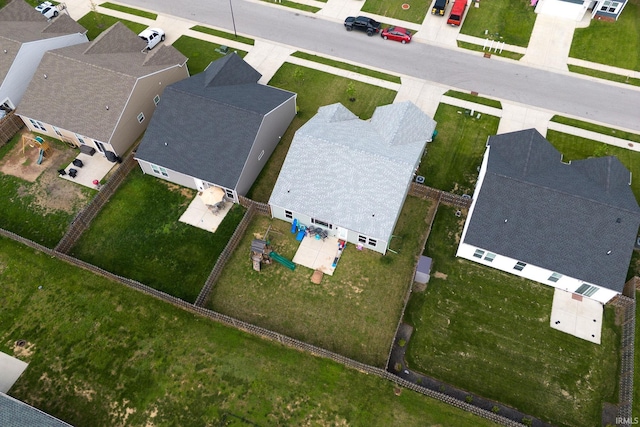 aerial perspective of suburban area