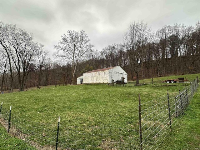 15850-2 Witt Rd, Shoals, IN 47581 - view of yard with an outbuilding, a pole building, and a rural view
