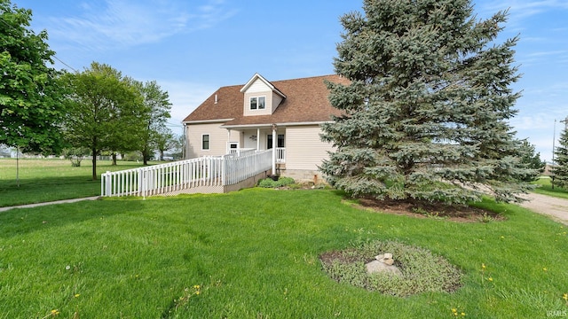 2285 S Salem Rd, Monroe, IN 46772 - new england style home with a front lawn and a shingled roof