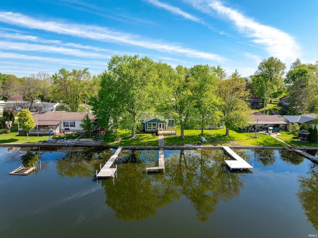 5363 W Warren Ave, Silver Lake, IN 46982 - dock with a water view and view of scattered trees