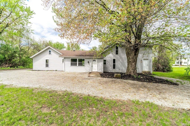 view of front of home