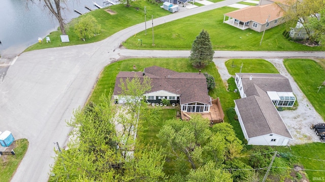 aerial view of residential area