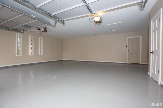 6318 Peacock Ln, Evansville, IN 47715 - garage featuring a garage door opener
