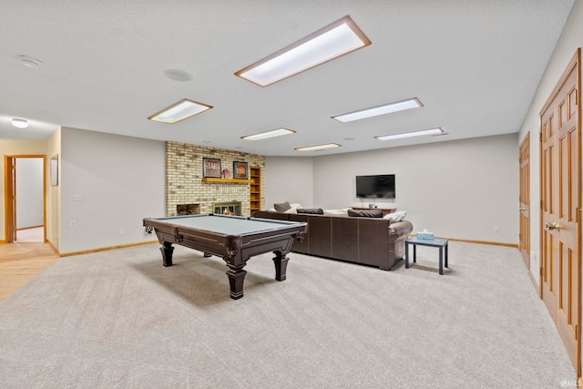 15 Saint Emily Dr, Huntington, IN 46750 - recreation room with light colored carpet, pool table, and baseboards