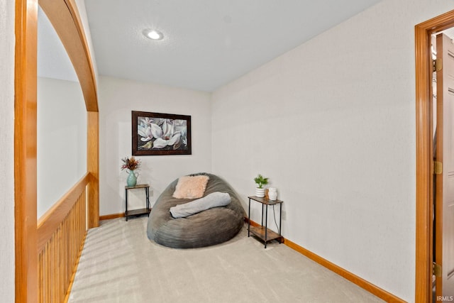 15 Saint Emily Dr, Huntington, IN 46750 - sitting room featuring carpet, recessed lighting, and baseboards