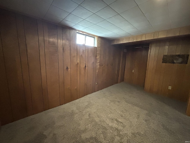 919 Kensington Blvd, Fort Wayne, IN 46805 - basement with wood walls and carpet