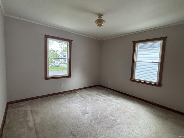 919 Kensington Blvd, Fort Wayne, IN 46805 - unfurnished room with crown molding, light carpet, and baseboards