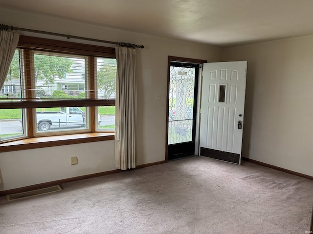 919 Kensington Blvd, Fort Wayne, IN 46805 - foyer entrance with carpet, plenty of natural light, and baseboards