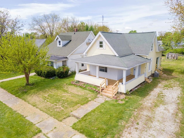 aerial view of property and surrounding area