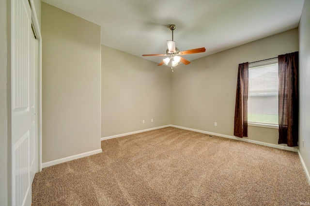 1592 Breckenridge Pass, Fort Wayne, IN 46845 - carpeted spare room featuring a ceiling fan and baseboards