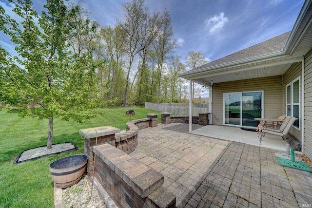 1592 Breckenridge Pass, Fort Wayne, IN 46845 - view of patio with an outdoor fire pit