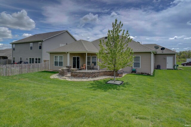 1592 Breckenridge Pass, Fort Wayne, IN 46845 - rear view of house with a patio area and a shingled roof