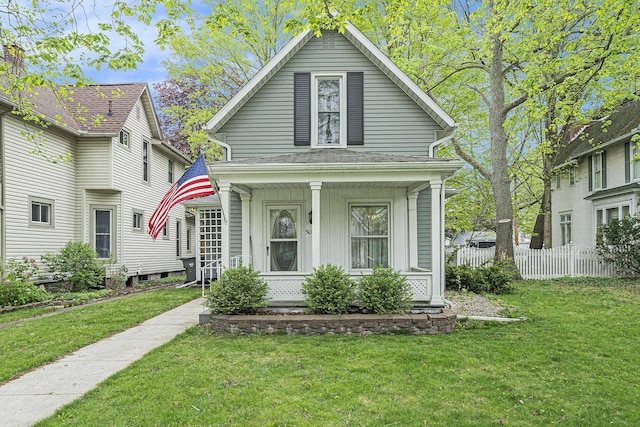 view of front of house with a porch